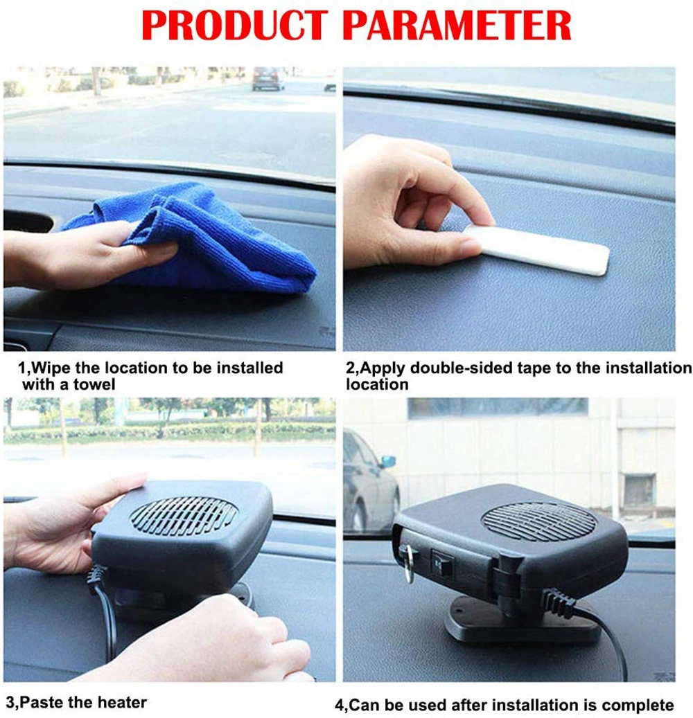 Portable Car Heater Anti-Fog Automobile Warmer Heating Cooling Function Windshield Car Defroster Bl12902