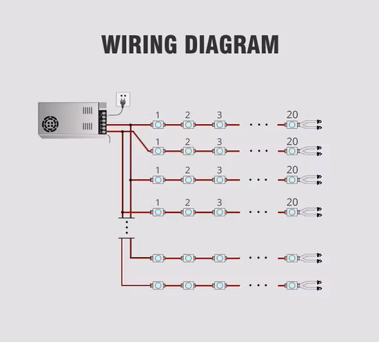 Wholesale Price Red Bus Pattern 200mm LED Traffic Light Module